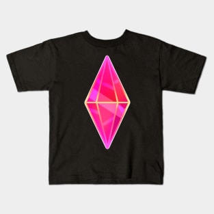 Pink plumbob sims 4 Kids T-Shirt